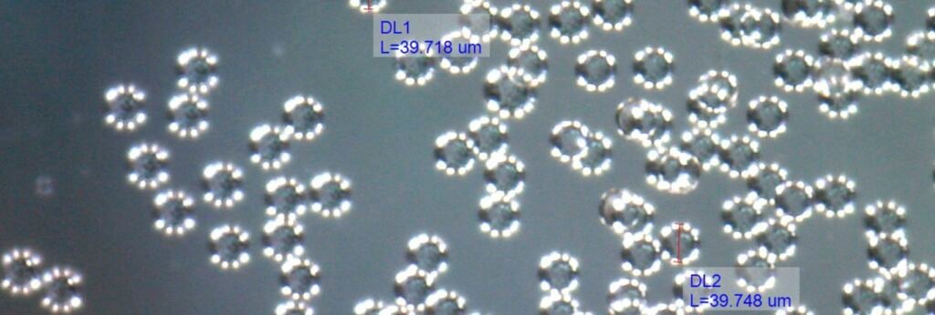 analise microscopica do pmma mostra microesferas de tamanho regular